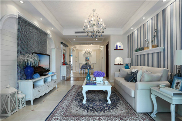 沈陽-方大勝景90平「地中?！寡b修設計風